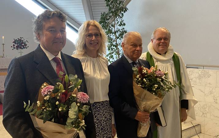 Guðmundur Kristjánsson, Svana Helen Björnsdóttir, Guðmundur Ásgeirsson og sr. Bjarni Þór Bjarnason