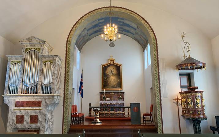 Barokk-orgel Hafnarfjarðarkirkju - mynd: hsh