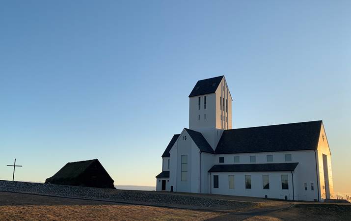 Fallegur haustdagur í Skálholti