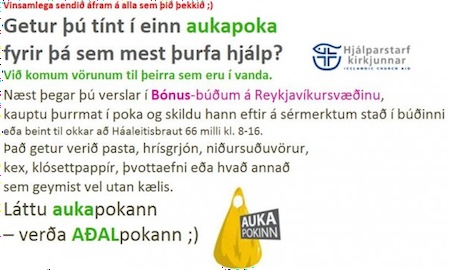 Aukapokinn er aðalpokinn